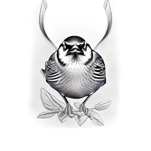 redwing blackbird tattoo design idea