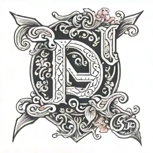 letters n a p numbers 19 24  tattoo design idea