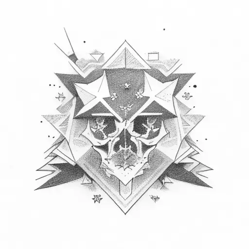 Name Elias and stars tattoo design idea