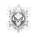 Name Elias and stars tattoo design idea