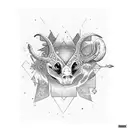 Name Elias and stars tattoo design idea