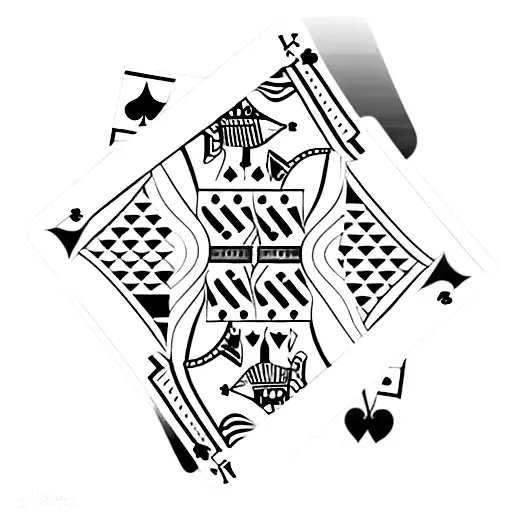 A deck of playing cards with each card representing a different aspect of life's gambles tattoo design idea