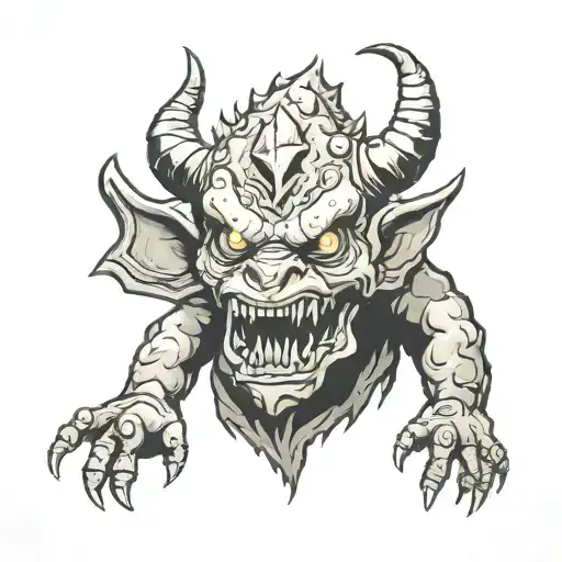 fallout deathclaw tattoo design idea