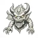 fallout deathclaw tattoo design idea