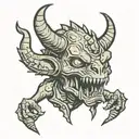fallout deathclaw tattoo design idea