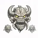 fallout deathclaw tattoo design idea