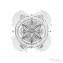 constellation with name 'Agastya'  tattoo design idea