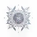 constellation with name 'Agastya'  tattoo design idea