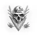 arkansas skeleton cowboy tattoo design idea