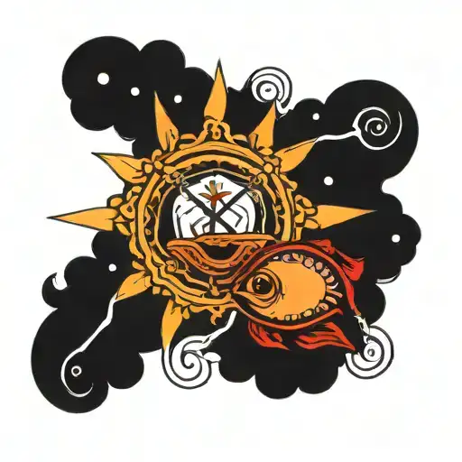 Pisces Libra and Aries tattoo design idea