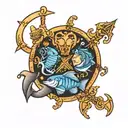 Pisces Libra and Aries tattoo design idea