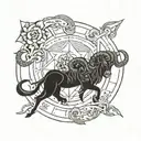 Aries Pisces and Libra tattoo design idea