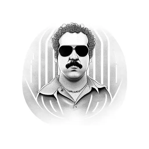 Pablo Escobar tattoo design idea