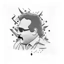 Pablo Escobar tattoo design idea