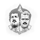 Pablo Escobar tattoo design idea