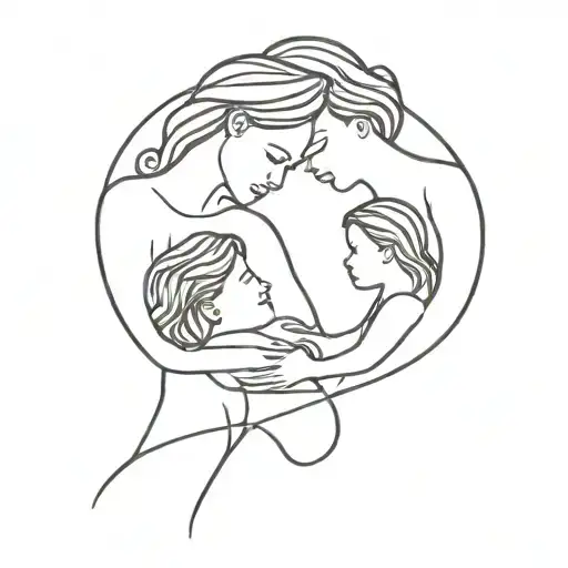 mother daughter tattoo  tattoo design idea