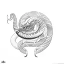 King cobra tattoo design idea