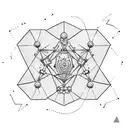 serotonin molecule make up tattoo design idea