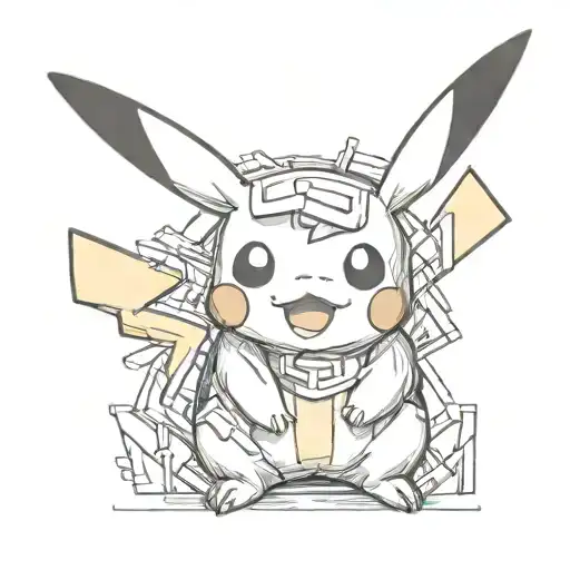 pikachu tattoo design idea