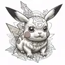 pikachu tattoo design idea