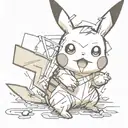 pikachu tattoo design idea