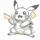 pikachu tattoo design idea