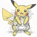 pikachu tattoo design idea