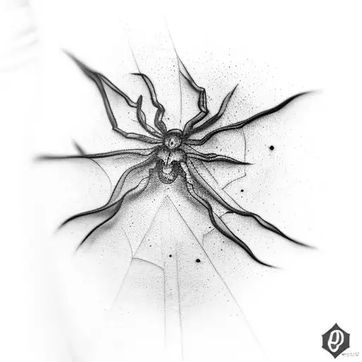Cobweb spider leg tattoo tattoo design idea
