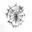 Cobweb spider leg tattoo tattoo design idea