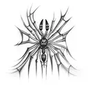 Cobweb spider leg tattoo tattoo design idea