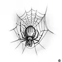 Cobweb spider leg tattoo tattoo design idea