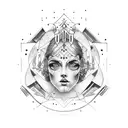 artemis and apollo tattoo design idea