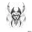 artemis and apollo tattoo design idea