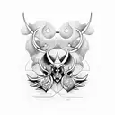 artemis and apollo tattoo design idea