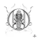 Trident Neptune tattoo design idea
