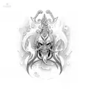 Trident Neptune tattoo design idea