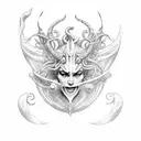 Trident Neptune tattoo design idea