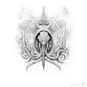 Trident Neptune tattoo design idea