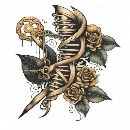 dna sleeve tattoo tattoo design idea