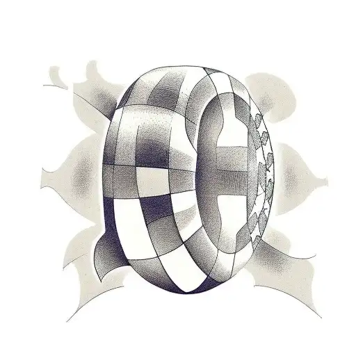 checkered flag tattoo design idea