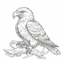 eagle snakes plane tattoo design idea