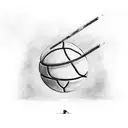 Darth Maul dunking a basketball tattoo design idea