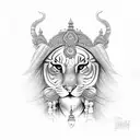 durga tattoo design idea