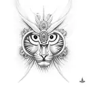 durga tattoo design idea