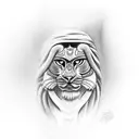 durga tattoo design idea