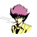 Spike Spiegel smoking tattoo design idea