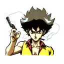 Spike Spiegel smoking tattoo design idea