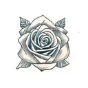 labyrinth and roses tattoo design idea