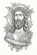 jesus christ tattoo design idea