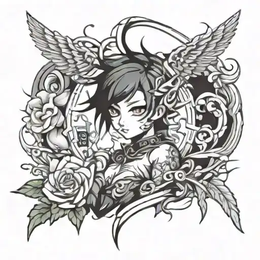 Anime tattoo design idea